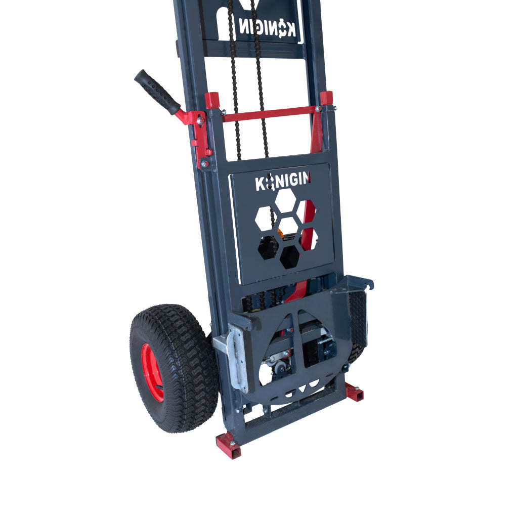 motorized and lithium battery operated hive lifter.