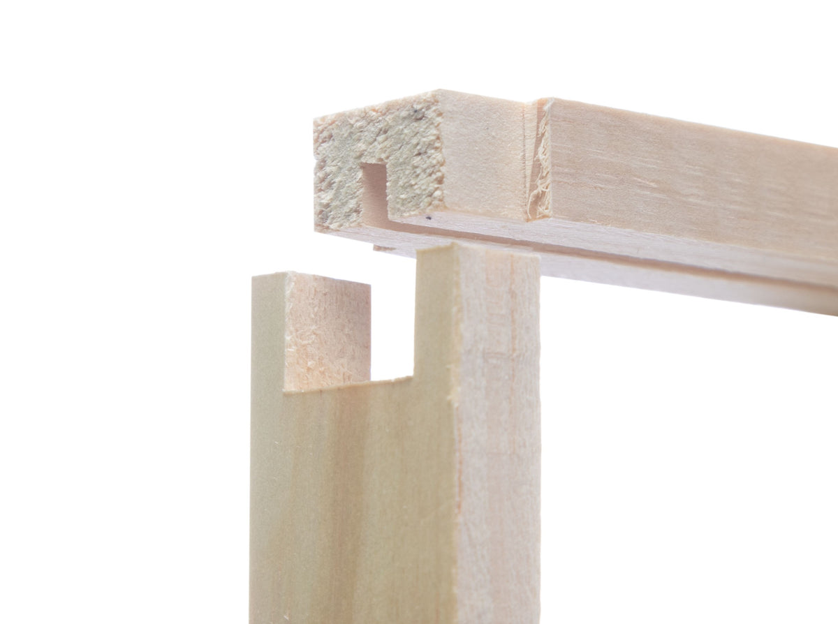 deep wood frame radiata pine