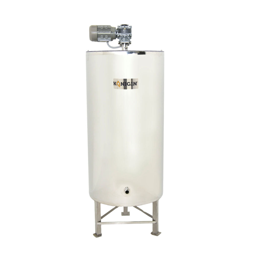 stainless steel honey tank.  double walled and heated. mixing paddles and legs integrated.  other sizes and with different features are availalble  