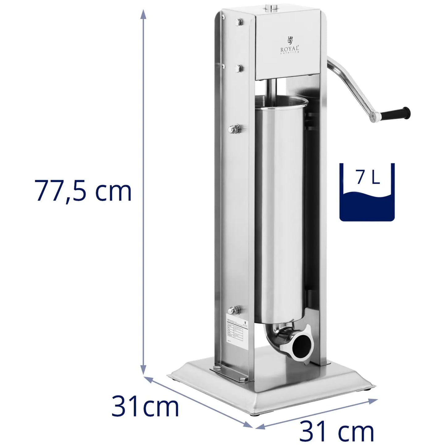 Sausage Stuffer, upright, kolbasz tolto