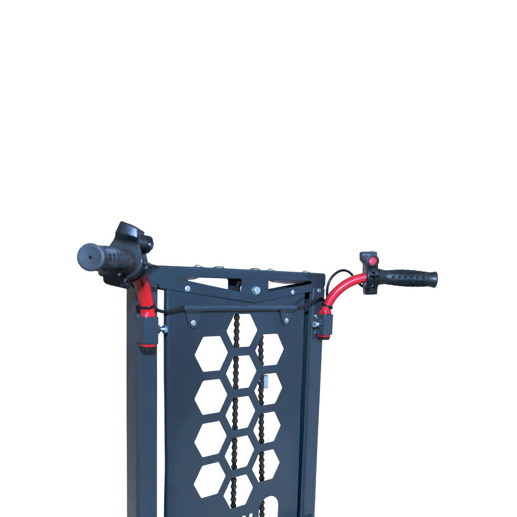 motorized and lithium battery operated hive lifter.  