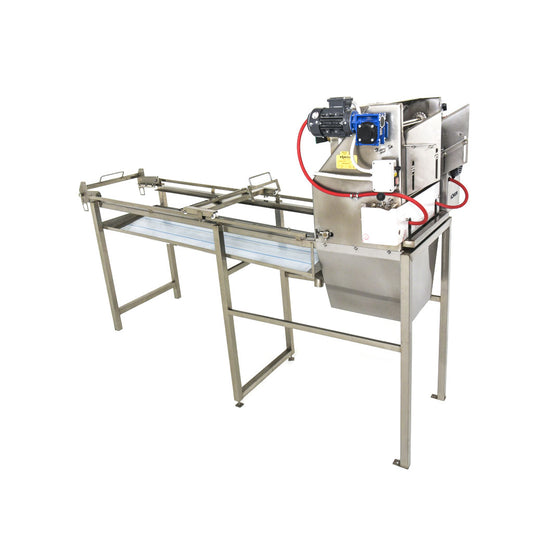 stainless steal automatic uncapping machine with heated swinging knives developed for 200kg wax press