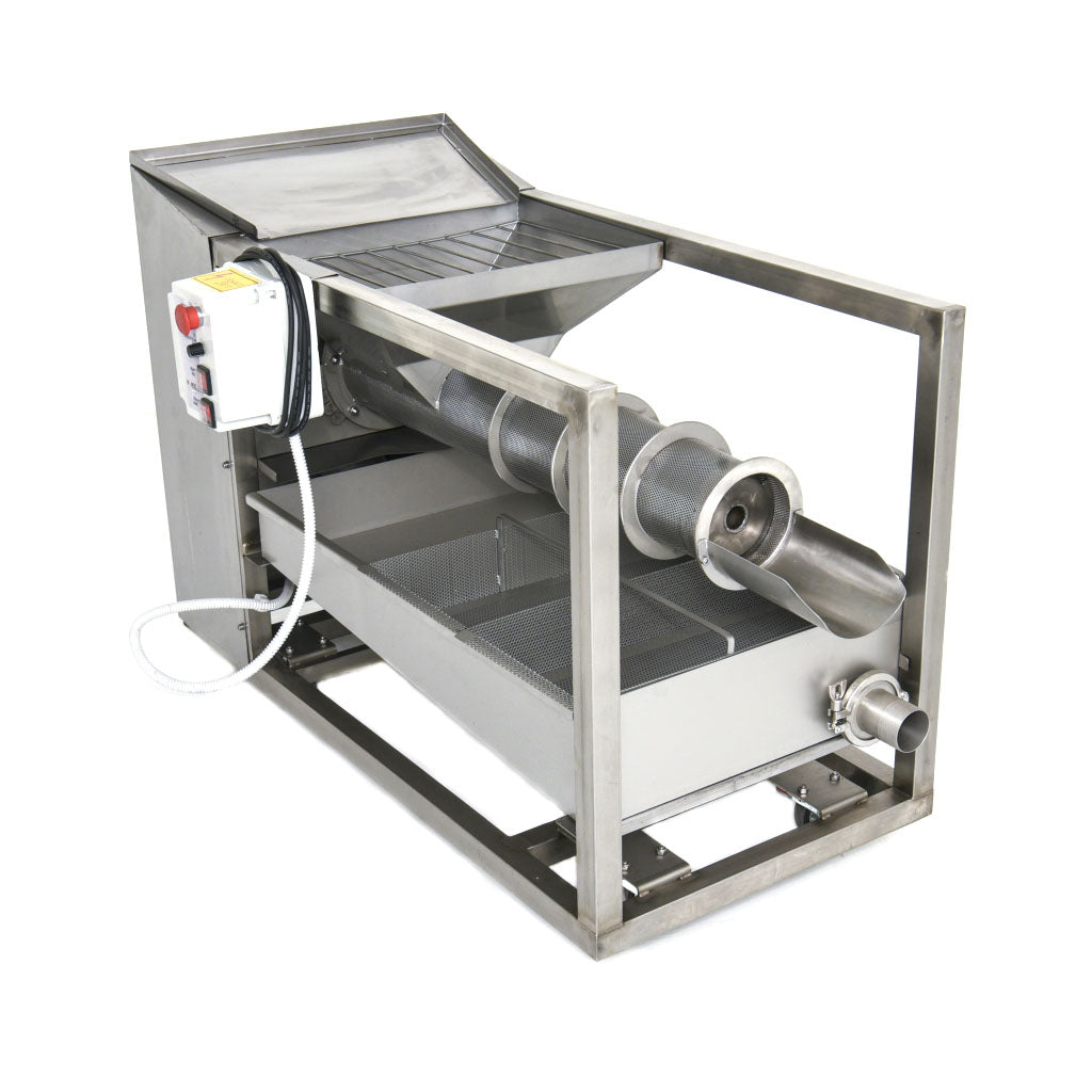 stainless steal wax press seperates wax from honey. 200kg/hr. less mess, more usable product