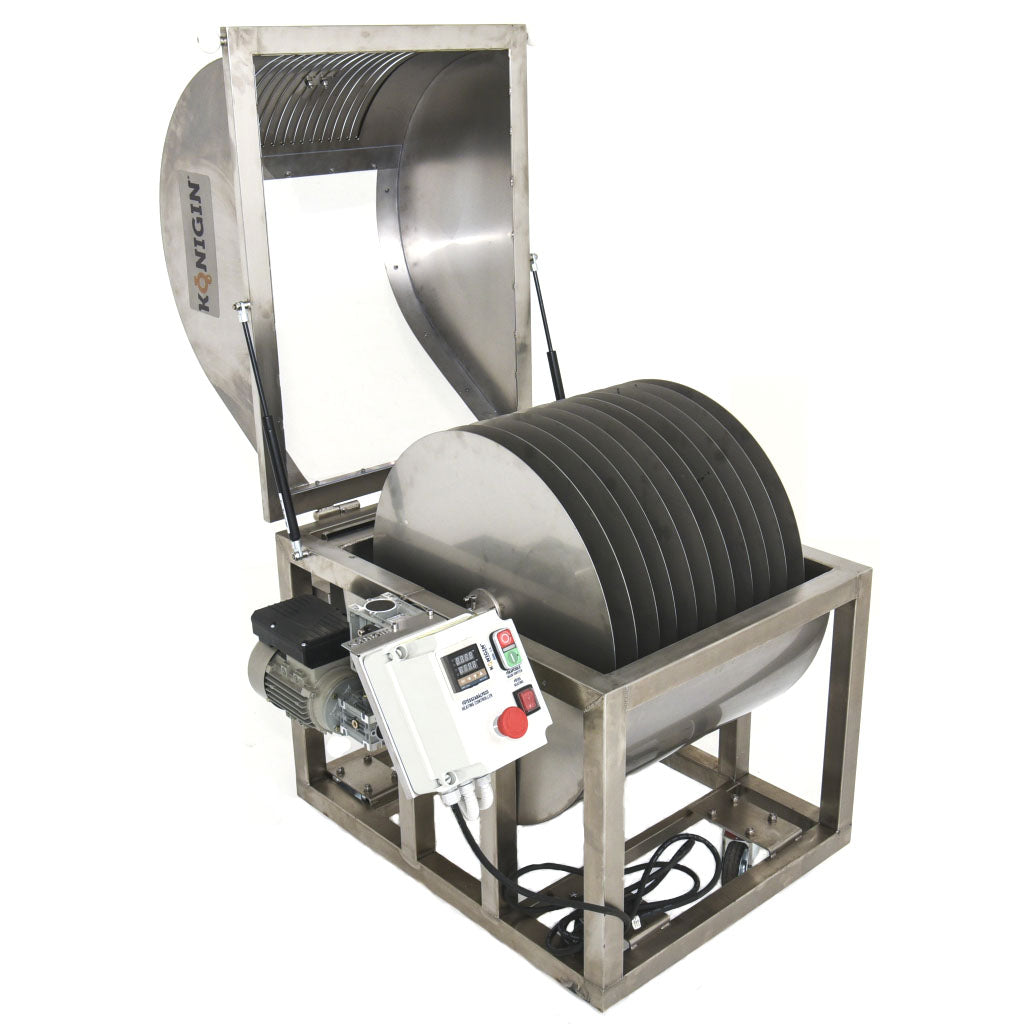 large capacity honey dryer  for half a barrel of honey.  rogrammable.  two heaters and vented on top. 