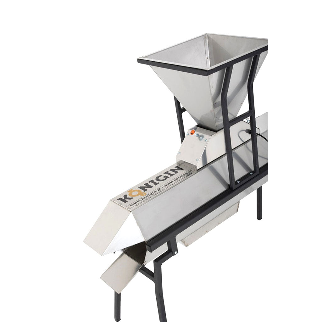pollen cleaner or grain cleaner.  stainless steel.  oxillating. with blower fan