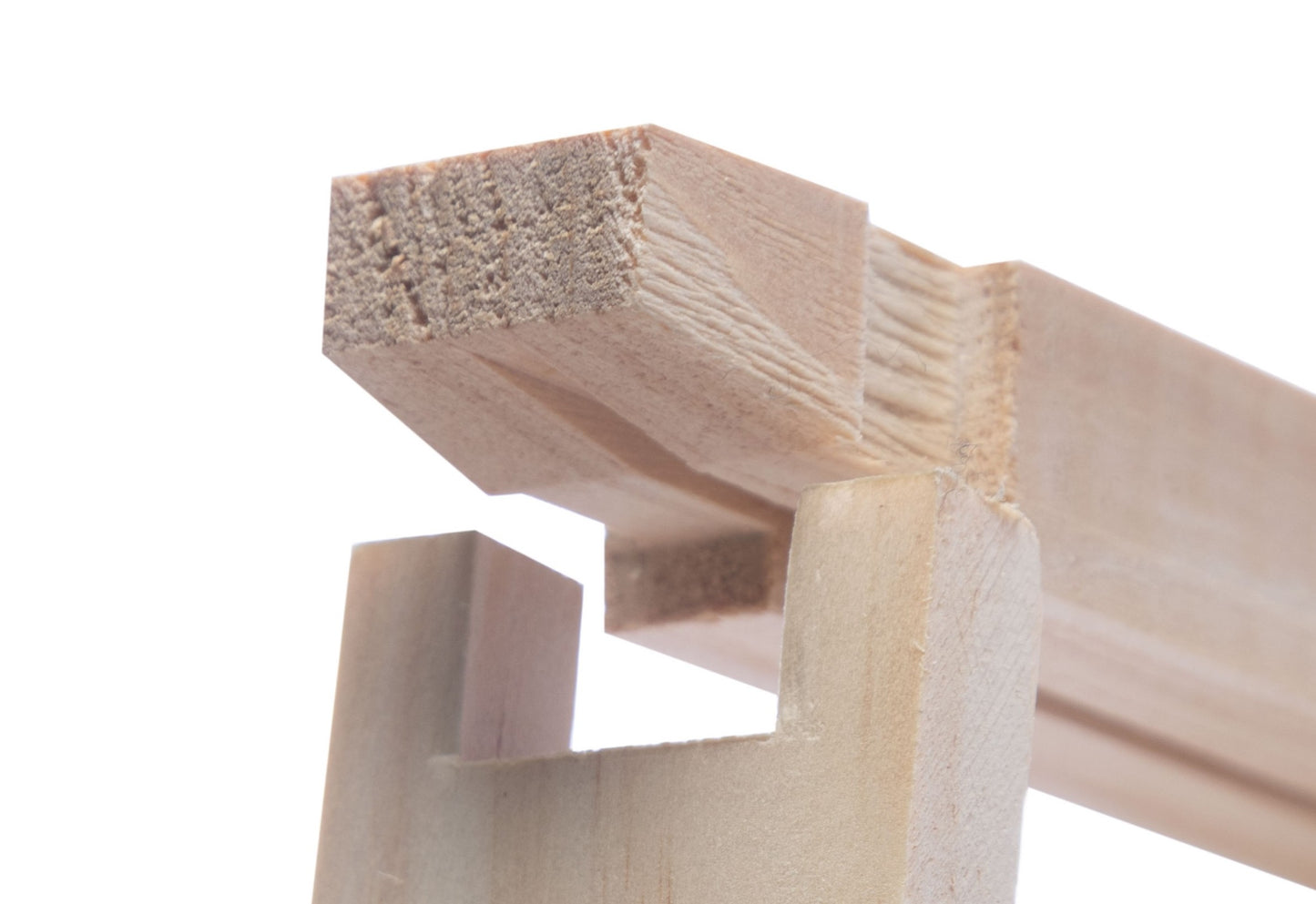deep wood frame radiata pine