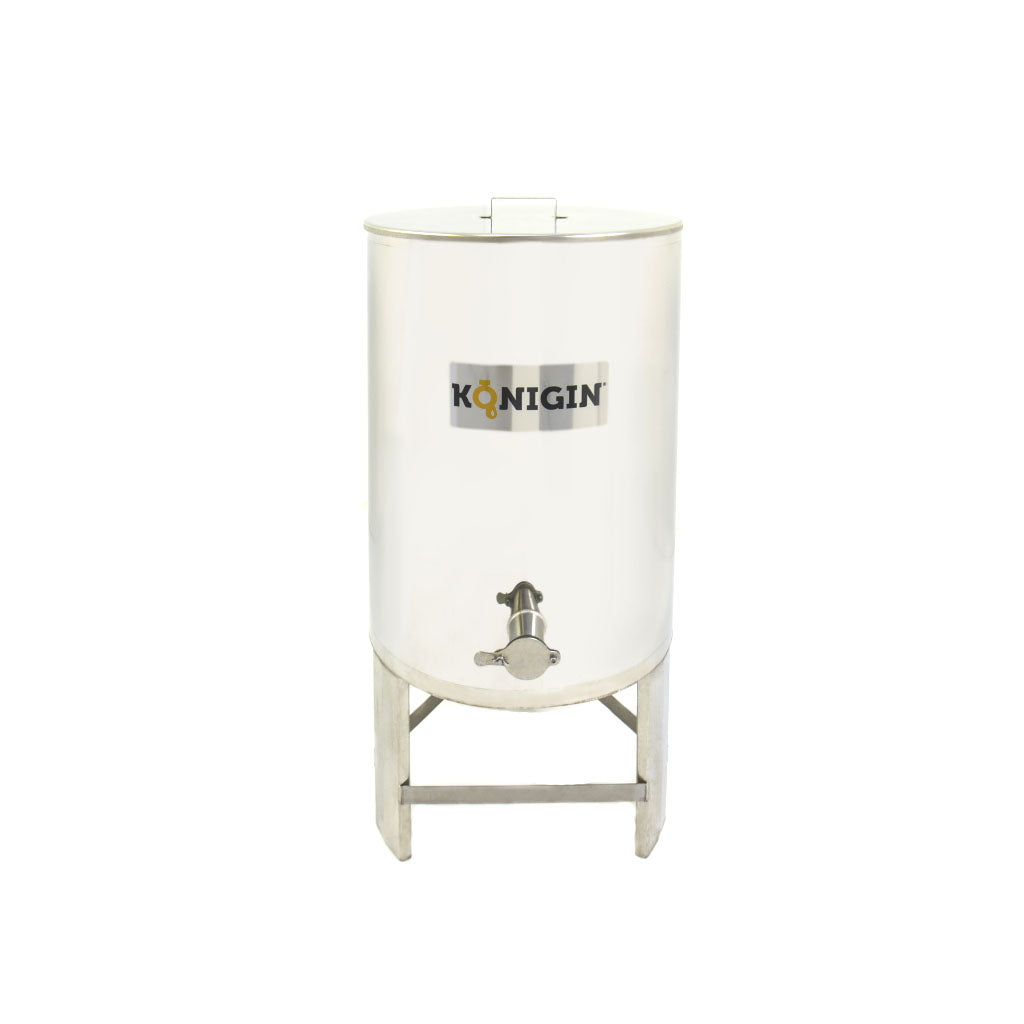 stainless steel honey tank.  integrated handles and legs.  double walled and heated. other sizes and with different features are availalble