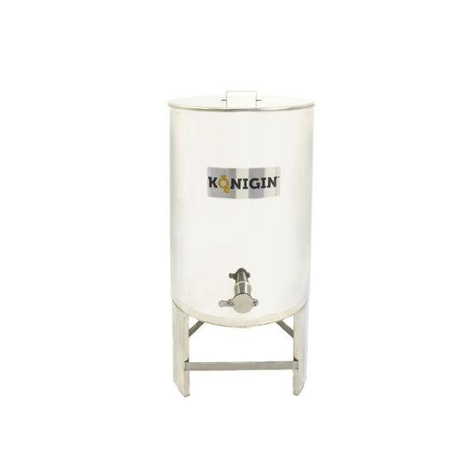 stainless steel honey tank.  integrated handles and legs.  double walled and heated. other sizes and with different features are availalble