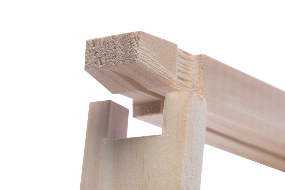 deep wood frame made of radiata pine